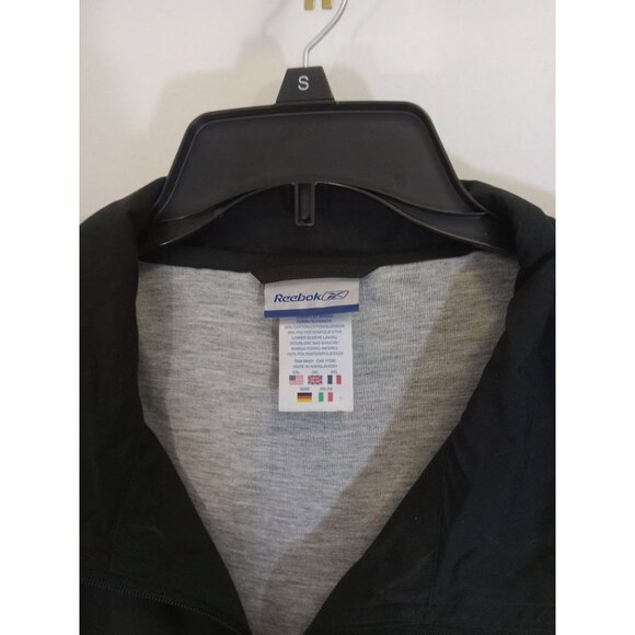 Reebok Jogging Suit Mens Size XXL Black Gray Red Stripe Pockets Leg Ankle Zip - Picture 9 of 11